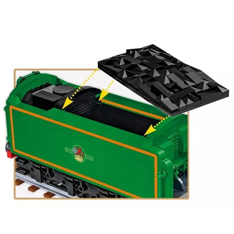 Cobi Flying Scotsman locomotora de vapor británica, set de construcción, 1:35, 2677 piezas