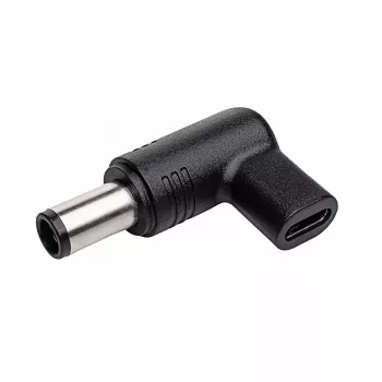 Akyga AK-ND-C08 adaptador de carga USB-C a DC 7,4 x 5,0 mm + pin para portátiles, 18,5-20 V, 100 W, para Dell