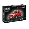 Modelo de coche de plástico REVELL VW Golf1 GTI 50 años escala 1:24