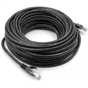 Cable Cat5E UTP, 15 m, negro