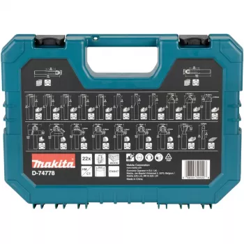 Juego de fresas Makita D-74778