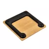 Jata HBAS1489 báscula de baño electrónica, 180 kg, graduación de 100 g, plataforma de bambú prensado, pantalla LCD