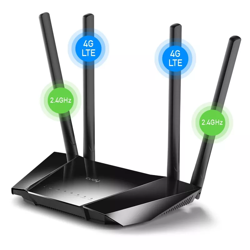 Router inalámbrico Cudy LT400 Fast Ethernet banda única (2.4 GHz) 4G negro