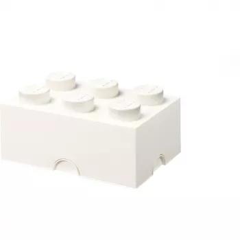 LEGO Storage Brick 6, caja de almacenamiento Blanca