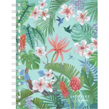 Cuaderno Herlitz Ladylike Jungle A5 100 hojas verde multicolor