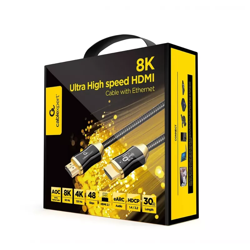 Cable HDMI Gembird CCBP-HDMI8K-AOC-30M 30 m 48 Gbit/s negro