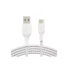 Cable USB Belkin CAB002BT1MWH 1 m USB-A a USB-C blanco