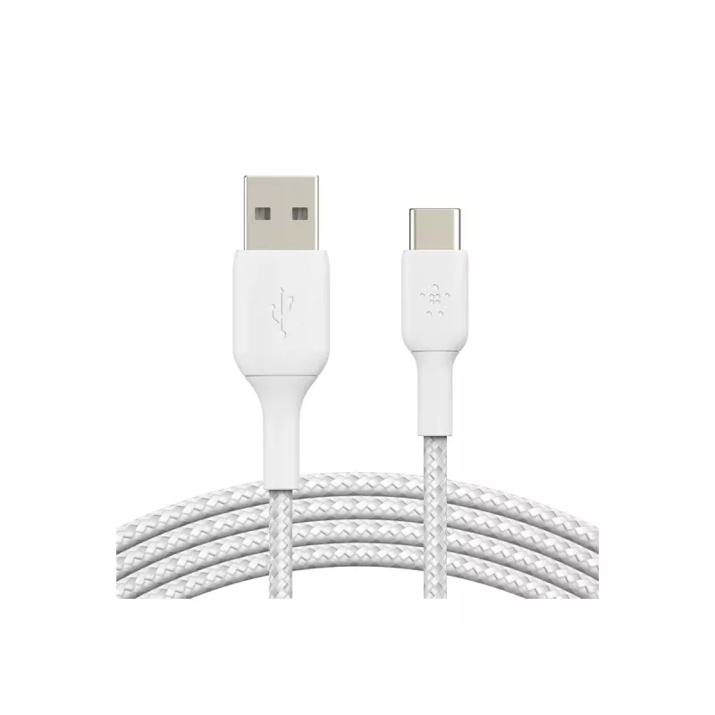 Cable USB Belkin CAB002BT1MWH 1 m USB-A a USB-C blanco