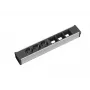 Regleta de alimentación Bachmann 912.006 3 tomas de corriente negra plata