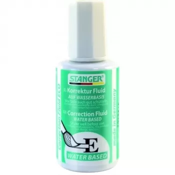 Corrector líquido Stanger Classic 18 ml, corrección líquida para papel