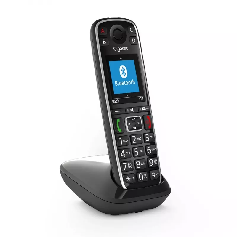 Gigaset E720 Teléfono analógico/DECT con identificador de llamadas negro