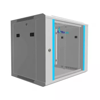 Rack de pared Extralink 9U 600x450 gris