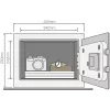 Caja fuerte sencilla YEC para el hogar con alarma