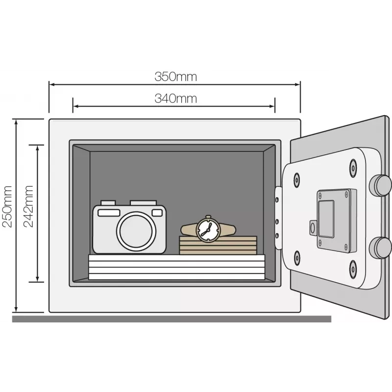 Caja fuerte sencilla YEC para el hogar con alarma