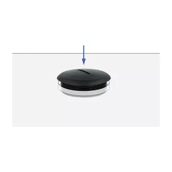 Tapa para tubos DeLOCK 60229 negro nailon