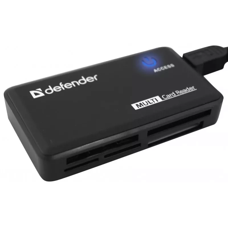 Lector de tarjetas Defender OPTIMUS USB 2.0 universal negro