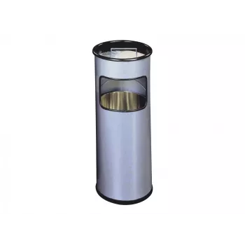 Cenicero/papelera Durable - Redonda - 17 L - Metal