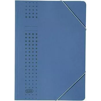 Carpeta de gomas ELBA chic 400010108 DIN A4 150 hojas cartón azul oscuro (400010108)