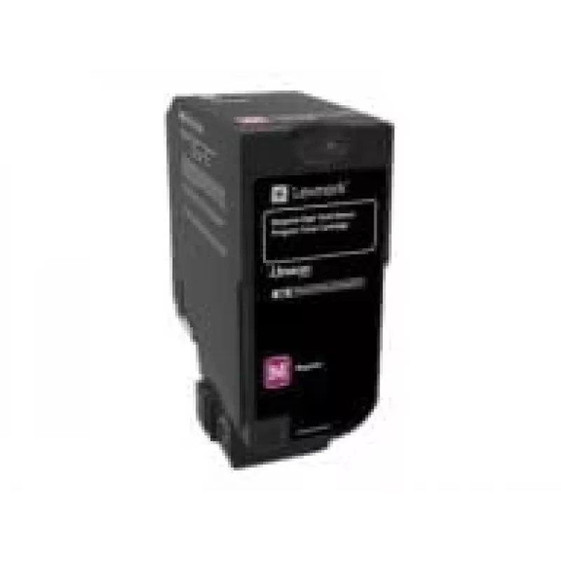 Lexmark 74C2HM0 Cartucho de tóner de retorno, magenta, alto rendimiento