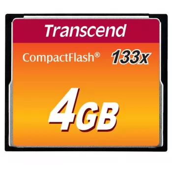 Memoria flash Transcend 4GB CompactFlash 133x TS4GCF133