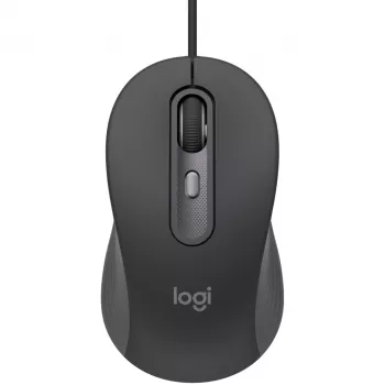 Logitech Signature Wired M520 for Business ratón óptico con cable USB-C Plug-and-Play Windows/Mac/Chrome/PC/portátiles - Graphite