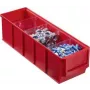 Caja de almacenamiento allit ProfiPlus ShelfBox 300S, rojo, 91×300×81 mm