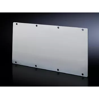 Placa de montaje para carcasa Rittal TS 8609.160, gris acero, de una pieza, placa de montaje
