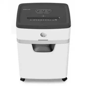 Destructora de papel HP OneShred 18CC corte en partículas 65 dB 22 cm blanca, negra