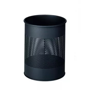 Papelera Durable 331058 15 L redonda metal antracita