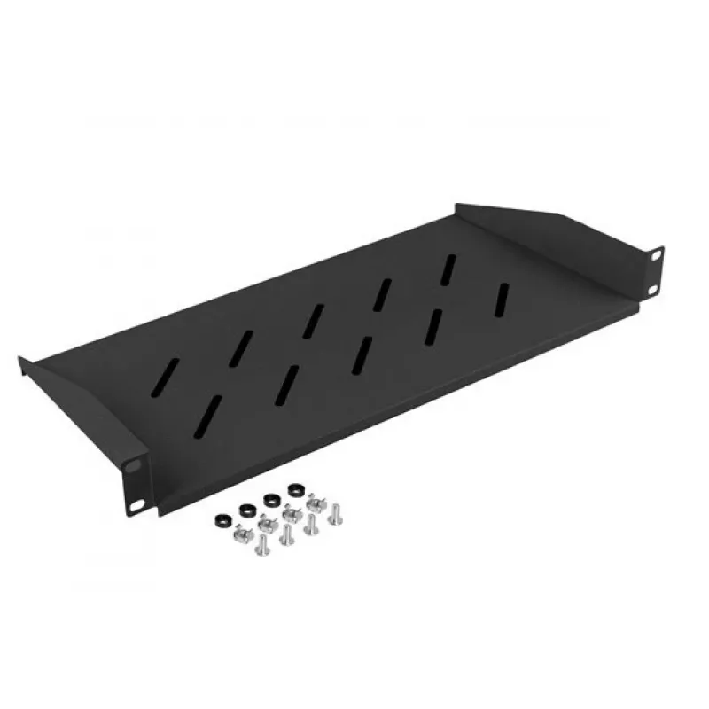 Lanberg AK-1014-B bandeja de 19 pulgadas 1U 483x220 mm, 25 kg, negro