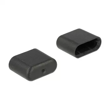 Tapa protectora para conector hembra DeLOCK 64008 USB Type-C negra