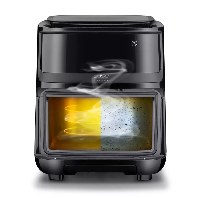 Freidora de aire Caso Steam and AirFry 700, 1700 W, 7 L, negro
