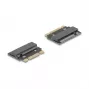 DeLOCK 64342 adaptador M.2 interno interfaz host M.2 macho negro