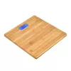 Jata HBAS1489 báscula de baño electrónica, 180 kg, graduación de 100 g, plataforma de bambú prensado, pantalla LCD