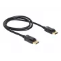 Cable DisplayPort DeLOCK 82423 1 m conector macho a conector macho negro