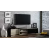 Mueble de TV Cama SIGMA1 180 roble Sonoma/negro brillante