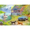 Puzle Ravensburger Feel Well & Puzzle – Casa de verano junto al lago, 200 piezas