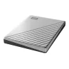 WD My Passport Ultra para Mac WDBKYJ0020BSL - Disco duro - cifrado - 2 TB - externo (portátil) - USB 3.0 (conector USB-C) - AES de 256 bits - Plata
