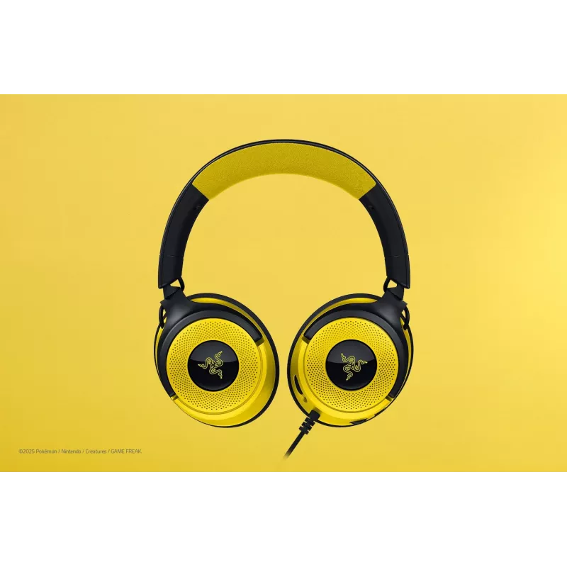 Razer Kraken V4 X Pokemon Kanto Starters Edition auriculares gaming con cable, Chroma RGB