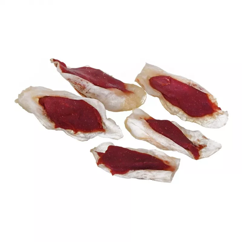 PETITTO Oreja de conejo rellena de pato snack para perros, 500 g