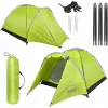 Tienda de campaña PROMIS NT80 — tienda de camping para 3 personas con avance y mosquitera, superficie base 2x2 m