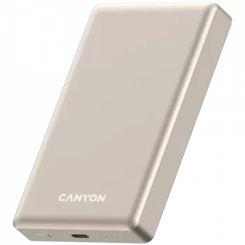 Canyon OnCharge 510 - Batería externa - 10.000 mAh - entrada USB-C - salida USB-C PD 20W + Wireless Magnet