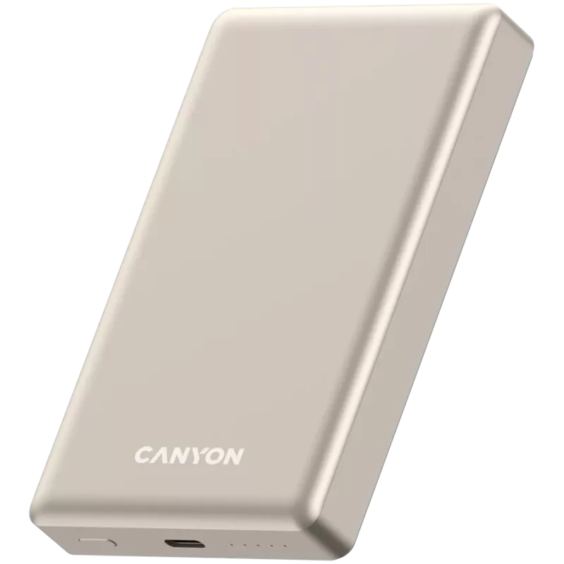 Canyon OnCharge 510 - Batería externa - 10.000 mAh - entrada USB-C - salida USB-C PD 20W + Wireless Magnet