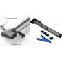 Mini bomba para bicicleta FISCHER ALU compatible con todas las válvulas habituales, diseño compacto de aluminio
