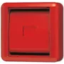 Placa de cubierta JUNG con cristal 860WGLRT WG800 IP44 Rojo con tecla roja 860WGLRT (860WGLRT)
