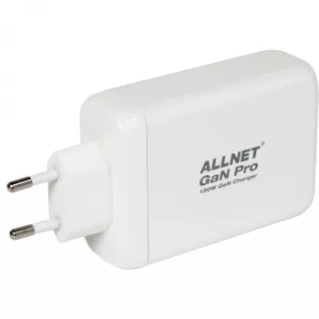 Fuente de alimentación ALLNET PSU-GaNPD-USB-1A3C-130W — 130W, 1× USB-A, 3× USB-C