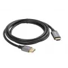 Lanberg CA-DPHD-20CU-0018-BK adaptador de cable de vídeo 1,8 m DisplayPort HDMI Tipo A (estándar) Negro, Plateado