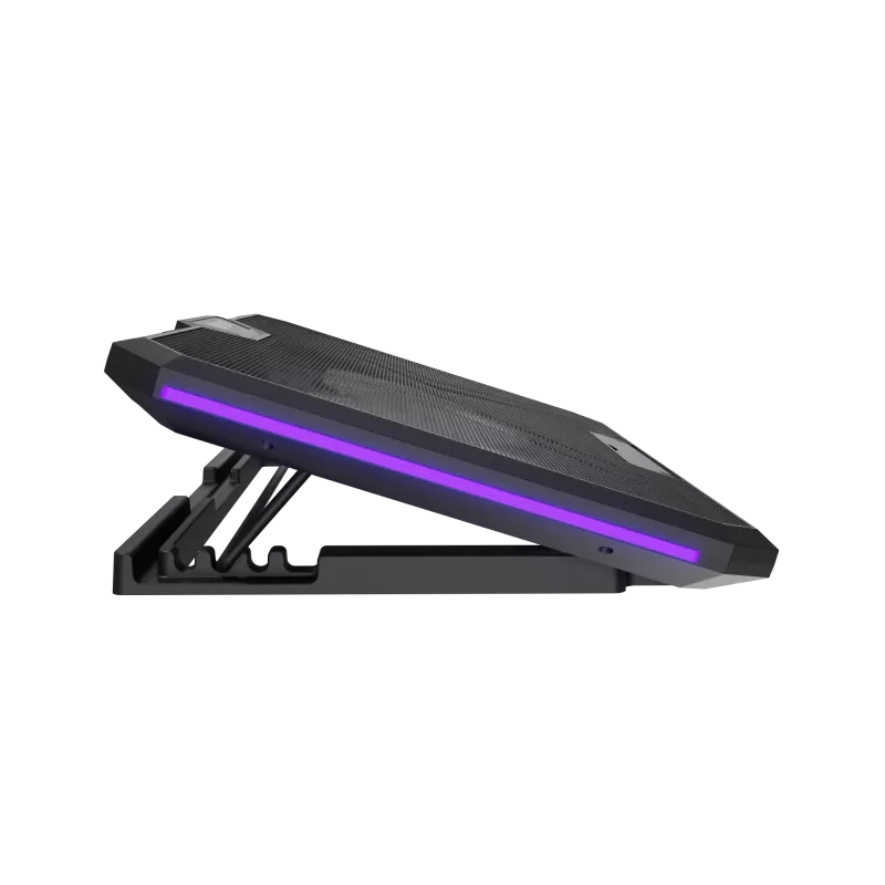 Base refrigeradora para portátil FURY GUNBAI G3 14,1–17,3 pulgadas con 2 ventiladores, iluminación RGB, 2× USB