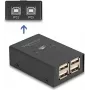 Switch USB 2.0 DELOCK 2 PCs a 4 dispositivos negro 0,48 Gbit/s