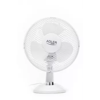 Adler | AD 7302 | Ventilador de mesa | Blanco | Diámetro 23 cm | Número de velocidades 2 | Oscilación | 60 W | No
